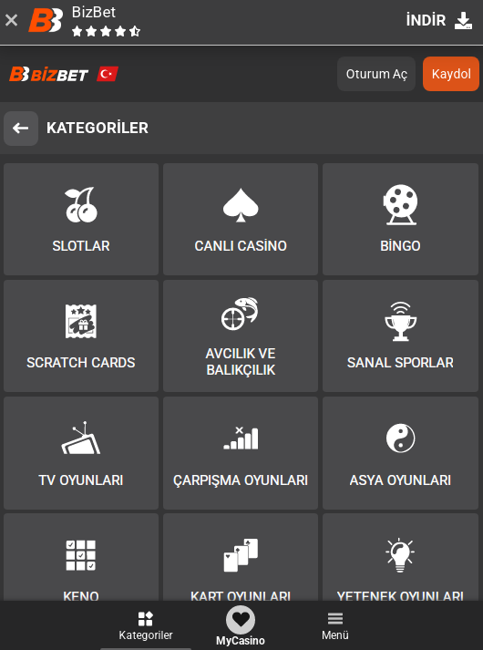 BizBet Casino Oyun İncelemesi